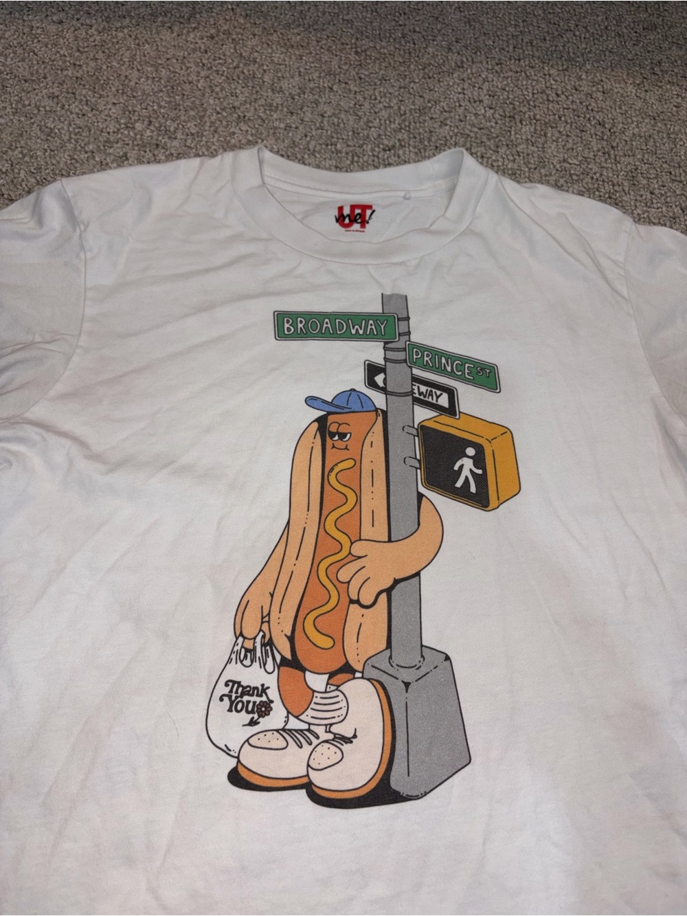 Uniqlo hotdog shirt